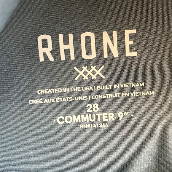 Rhone Shorts Mens 28 Shadow Blue 9" Inch Commuter Flex-Knit Casual Preppy - Picture 8 of 9